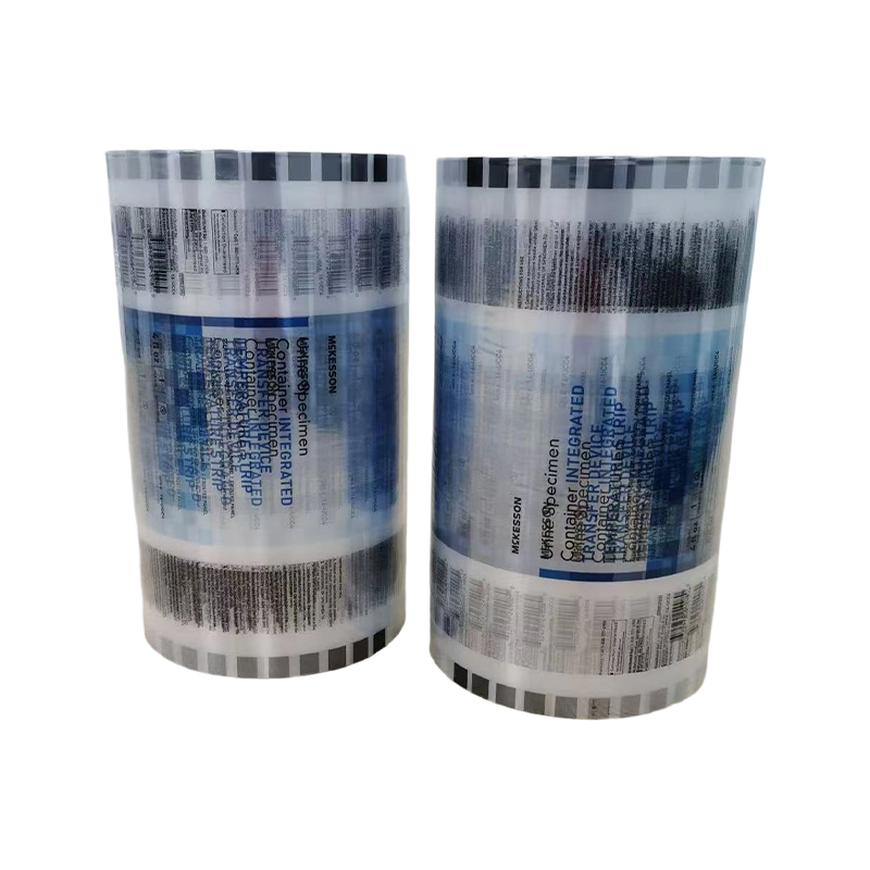Labeled packaging roll film