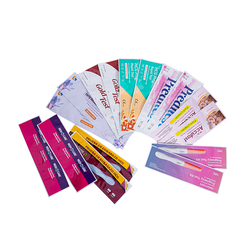 Medical indicator reagent test card pouches