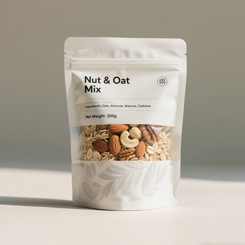 Custom Stand-up Bag with Window for Nuts & Kernels